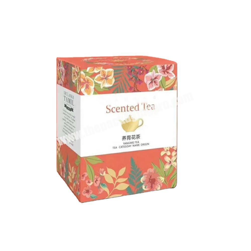 Custom made cardboard tea box paper packaging for tea