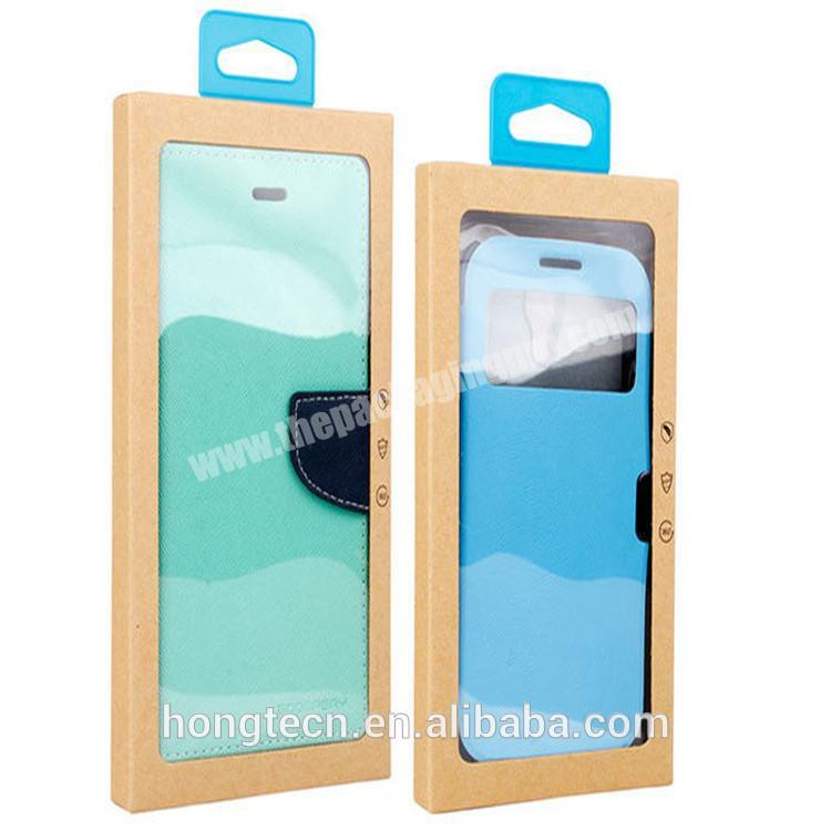 Custom made cell phone accessories packing box with window