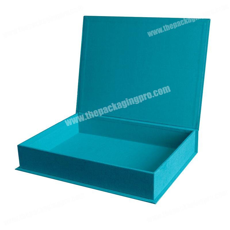 Custom made Color Printing Matte cardboard paper magnetic Ribbon closure  gift packaging Box