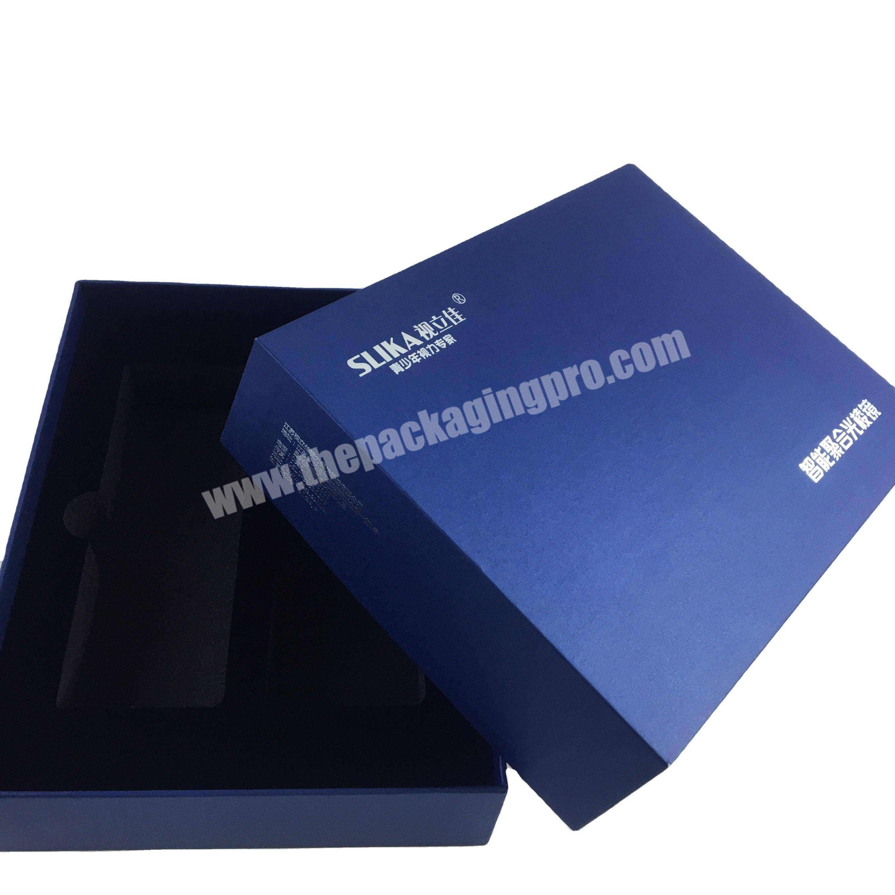 Custom made high grade gift box with silver hot cover