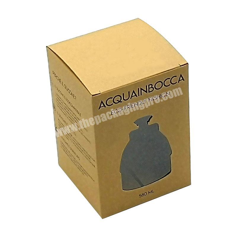 Custom made kraft paper perfume packing box gift wrap with best price