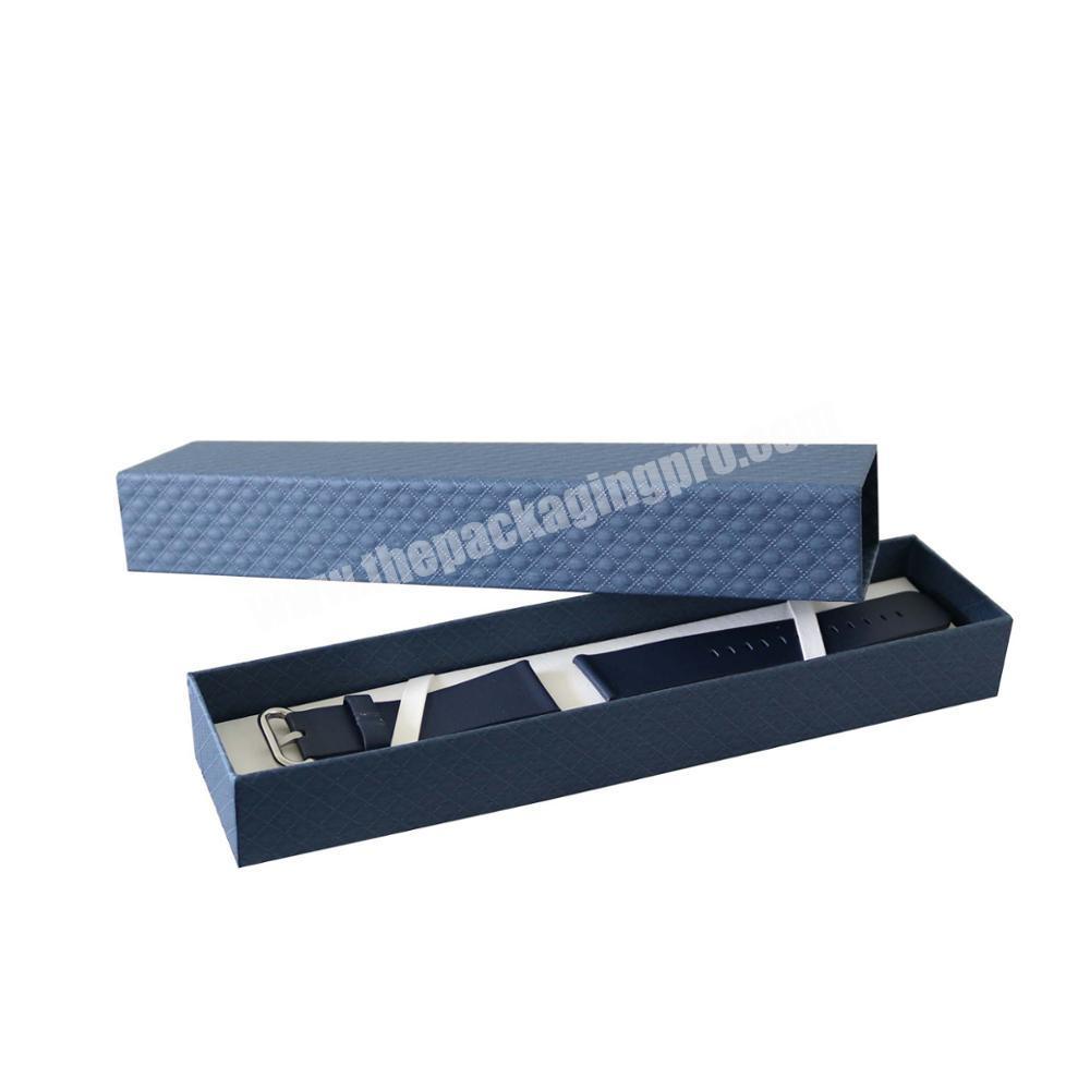 Custom made lid and based paper watch band gift box packaging cheap wholesale