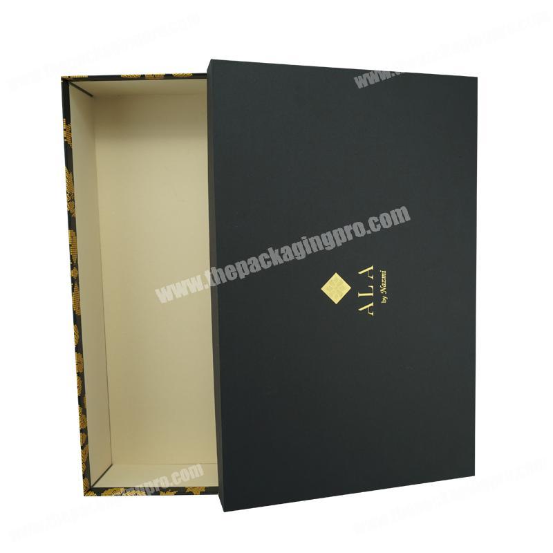 Custom made logo printing rectangle cardboard paper t-shirt gift box for clothing packaging