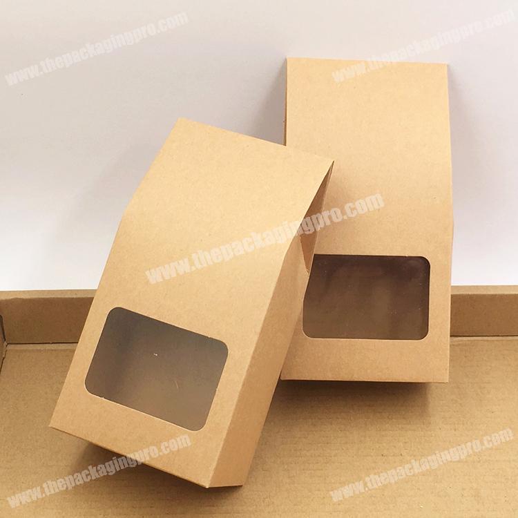 Custom made luxury gift packaging paper craft box with window