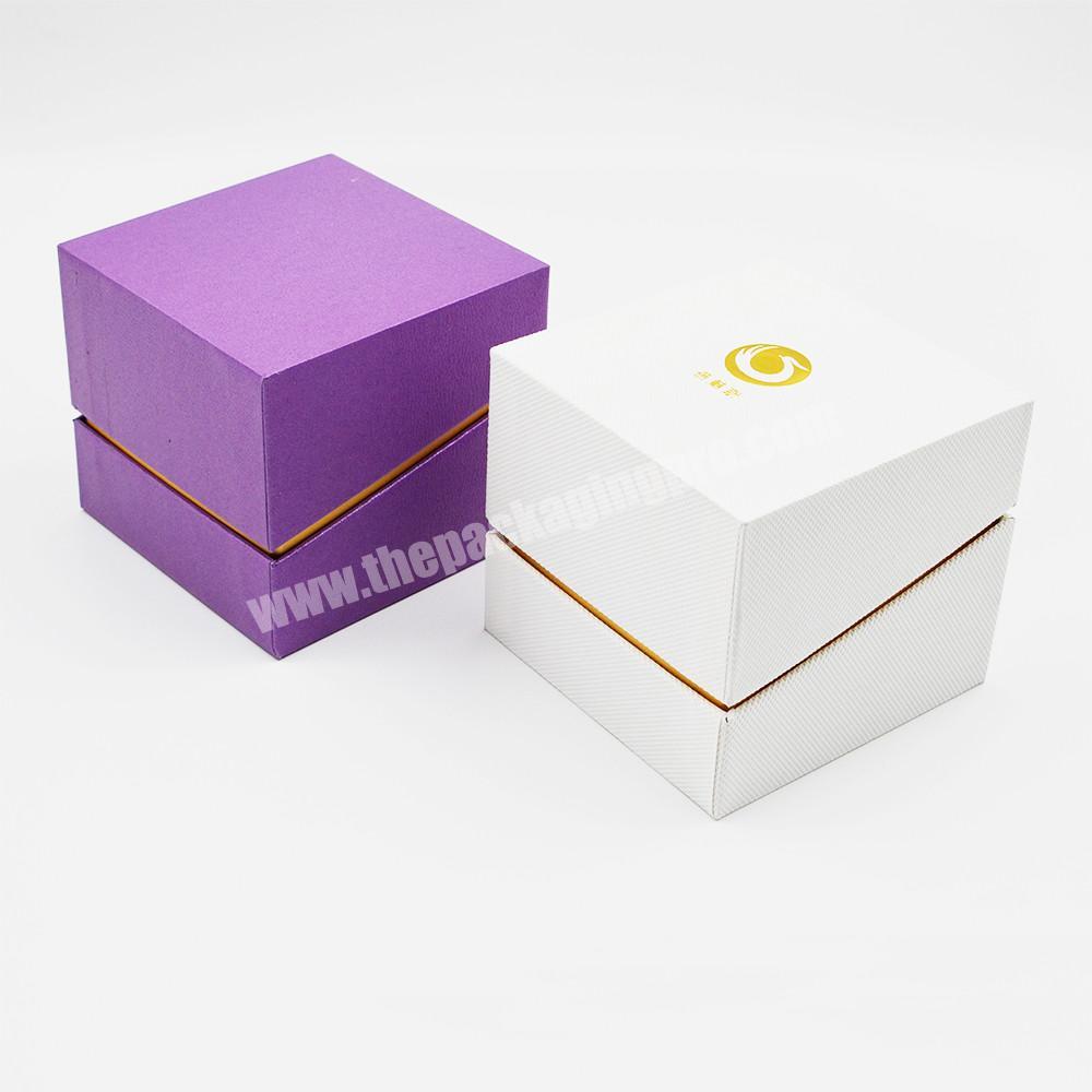 Custom made Luxury jar packaging box for skincare of day cream and night cream packaging box with bevel connection