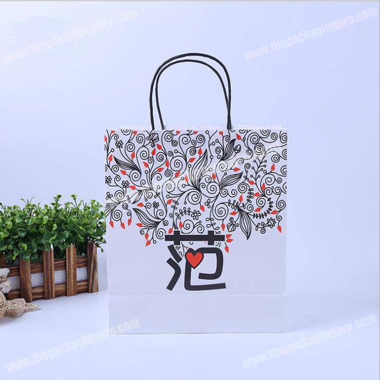 custom made promotional cheap high quality colorful kraft paper bags