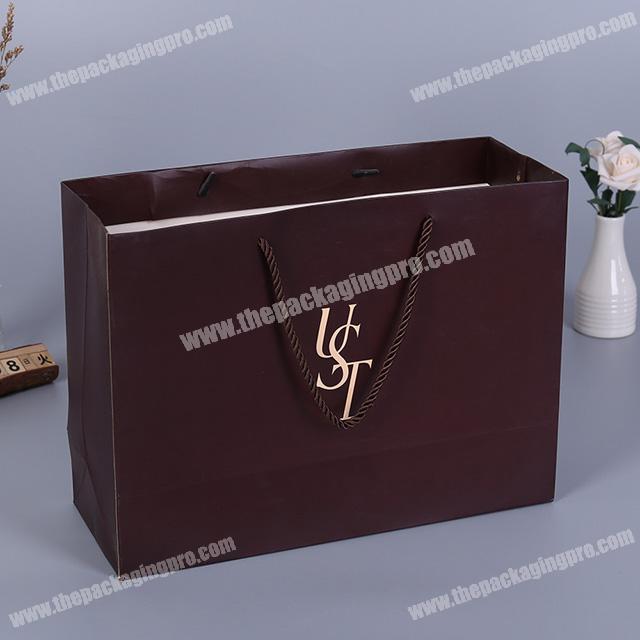 Custom-made simple folding color printing gift fast food package hand-held paper bag can be printed logo