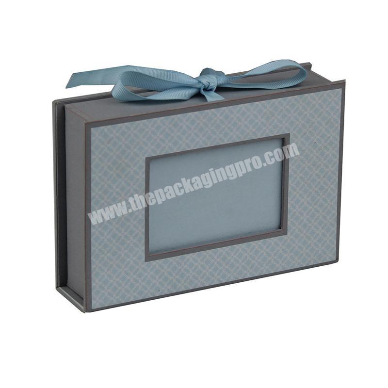 Custom made universal ribbon window book box birthday gift Christmas big gift box
