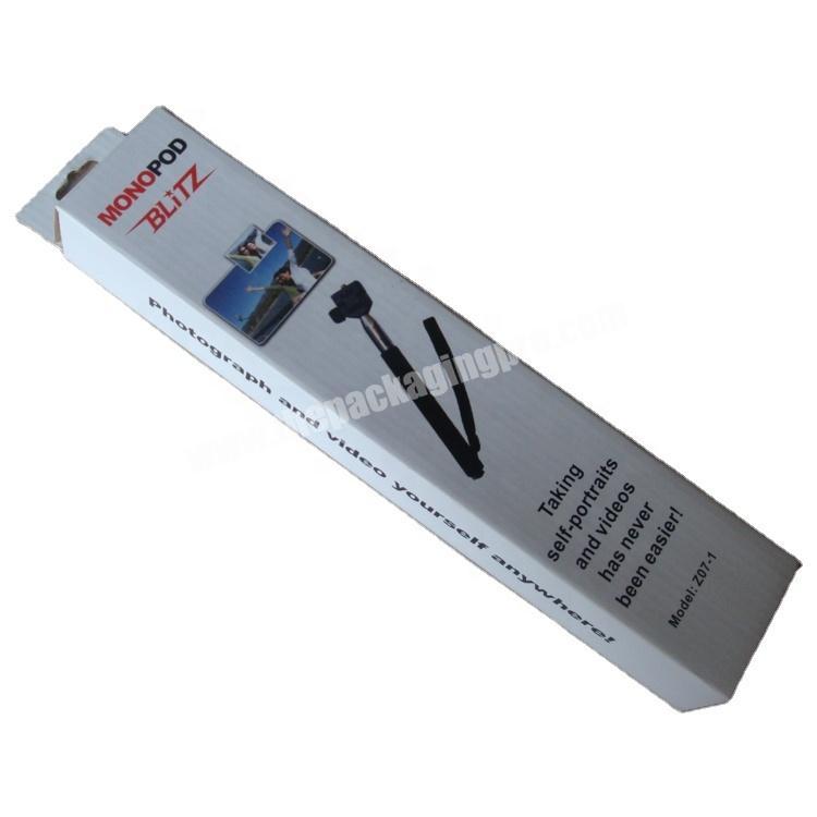 Custom made wireless mobile phone self timer monopod paper packaging box