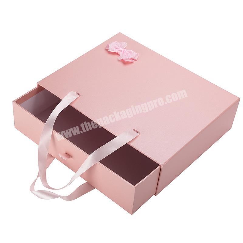 Custom Magnet Folding Paper Flat Pack Box Luxury Magnetic Gift Drawer Box With Magnet Closure