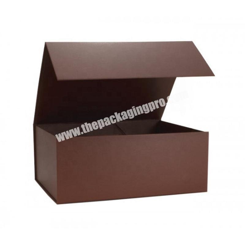 Custom Magnetic Closure Packaging Cardboard Foldable Flat Pack Gift Boxes Folding Paper Box  Collapsible Magnetic Gift Box