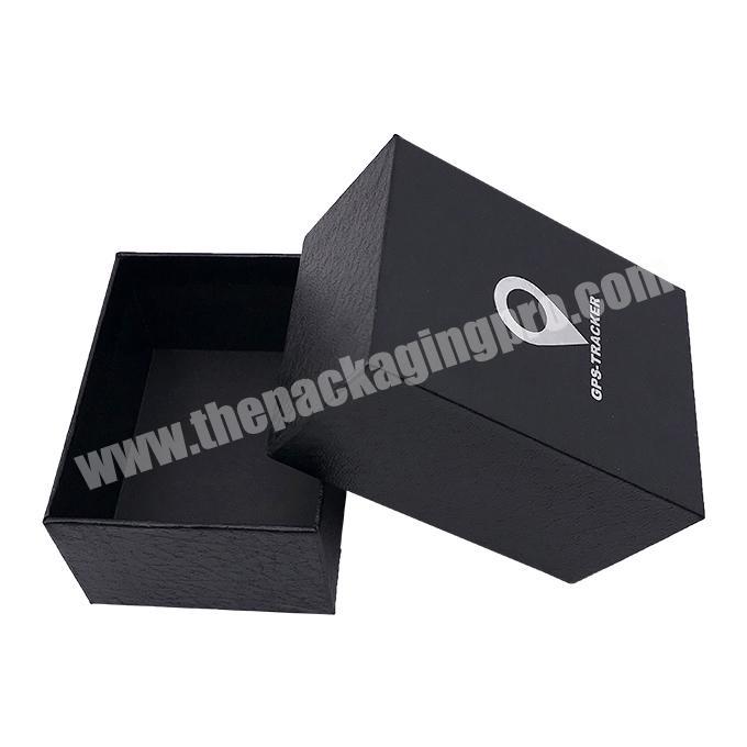 custom Matt Black Textured Small Square Paper Gift Box for Ring Bracelet Watch Belt Small Gift Paper Packaging Boxes