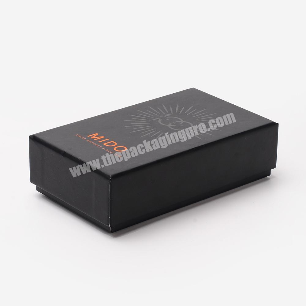 Custom Matte Printing UV Base And Lid Electronics Cardboard Gift Paper Box With EVA Sponge
