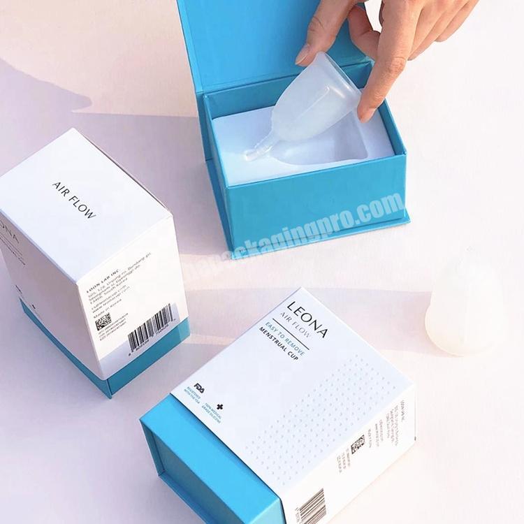 custom menstrual cup packaging box with sleeve