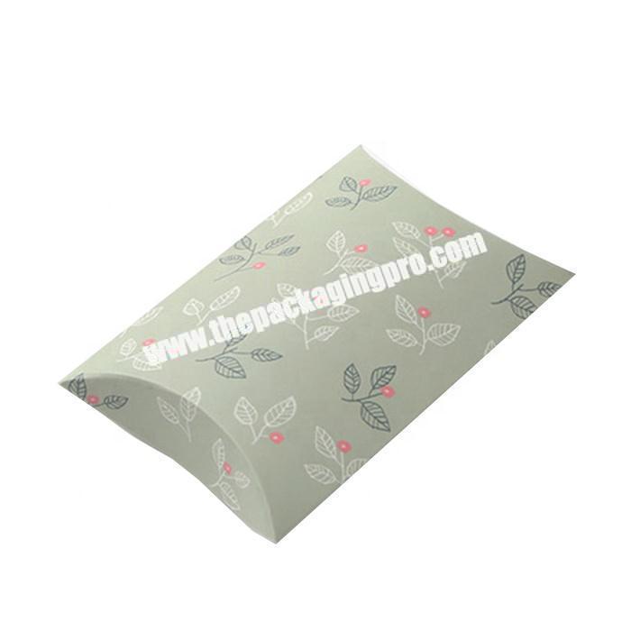 Custom mixed color paper cardboard pillow box for clothes packaging