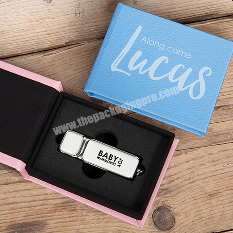 Custom Mobile Phone Accessories Retail Magnetic Paper Usb Packaging Box