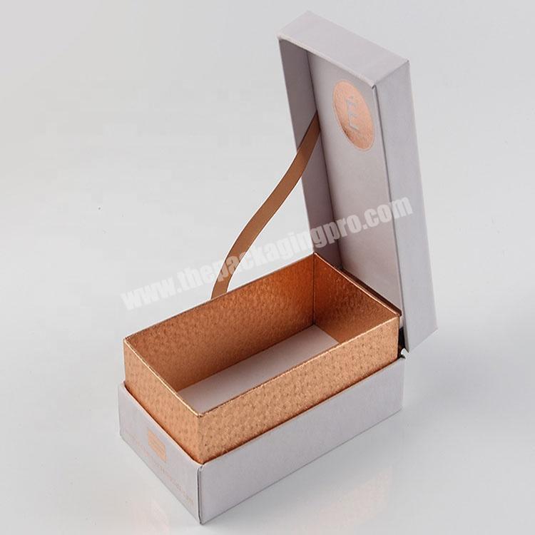 custom mug hard paper customized white cardboard necklace gift box packaging cosmetic paper box