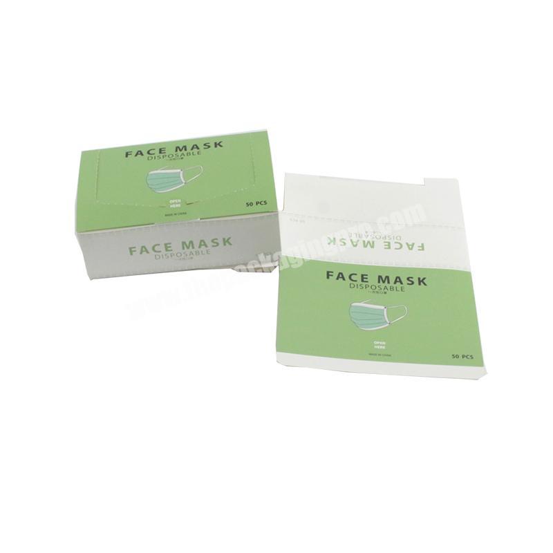 Custom N95 Respirator Face Mask Packaging Box, paper Surgical Mask Box