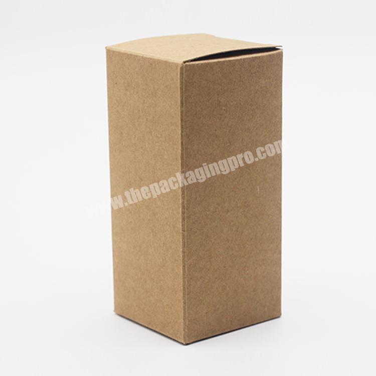 Custom Natural Flat Brown Kraft Paper Packaging Box for Gift