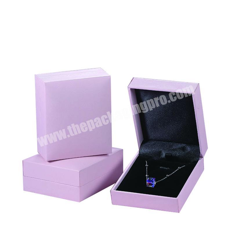 Jewelry Gift Black Boxes Velvet Insert Cardboard Paper Necklace Bracelet Ring 