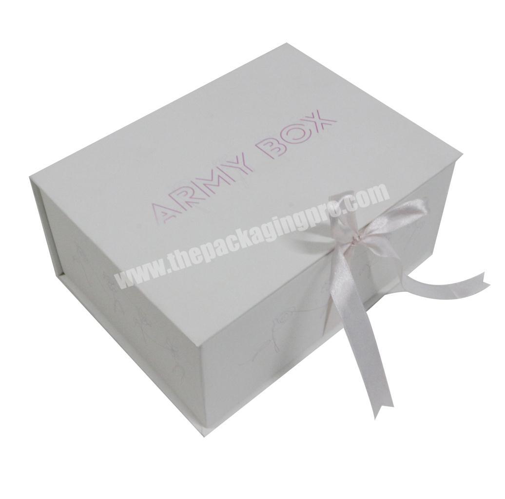 Custom New Design Book Shaped Style Paper Box for gift Cardboard Boxes with Ribbon