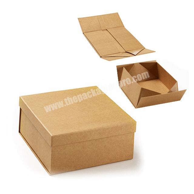 Custom OEM Manufacture Kraft Paper Box Foldable Brown Cardboard Packaging