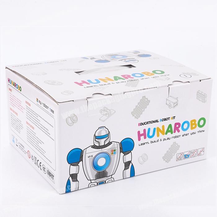 Custom Offset Printed Glossy Lamination Cardboard Subscription Gift Box Large Educational Robot Kit Corrugated Retail Packaging