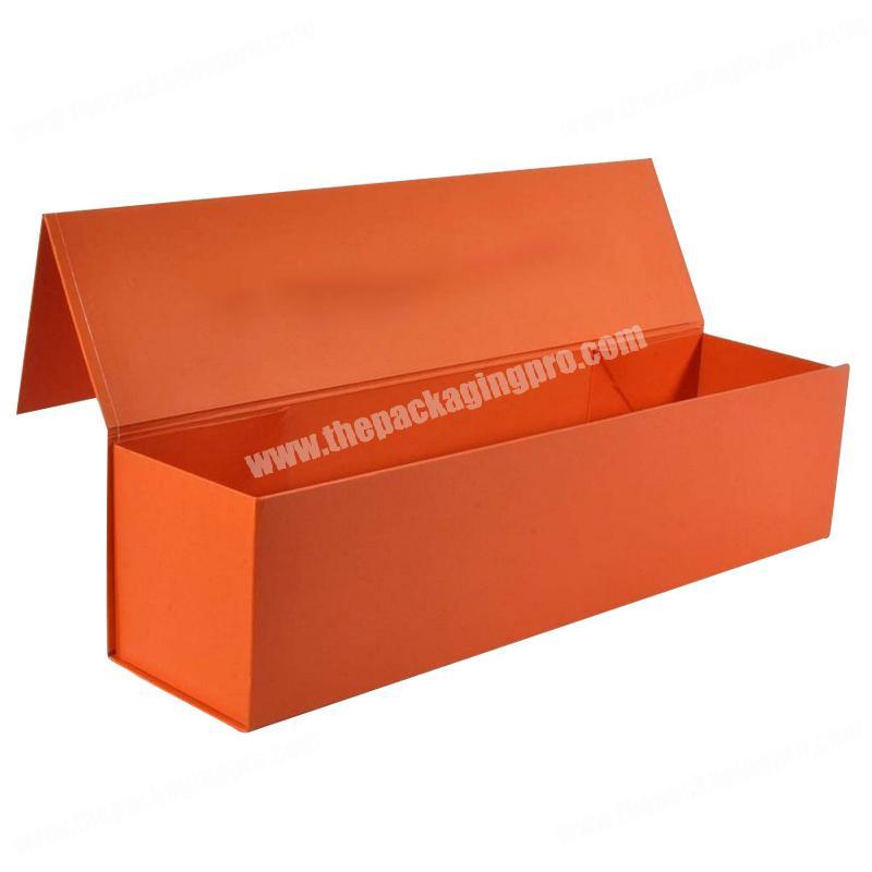 custom order paper material cardboard paper flip top magnetic closure packaging box for hair extension