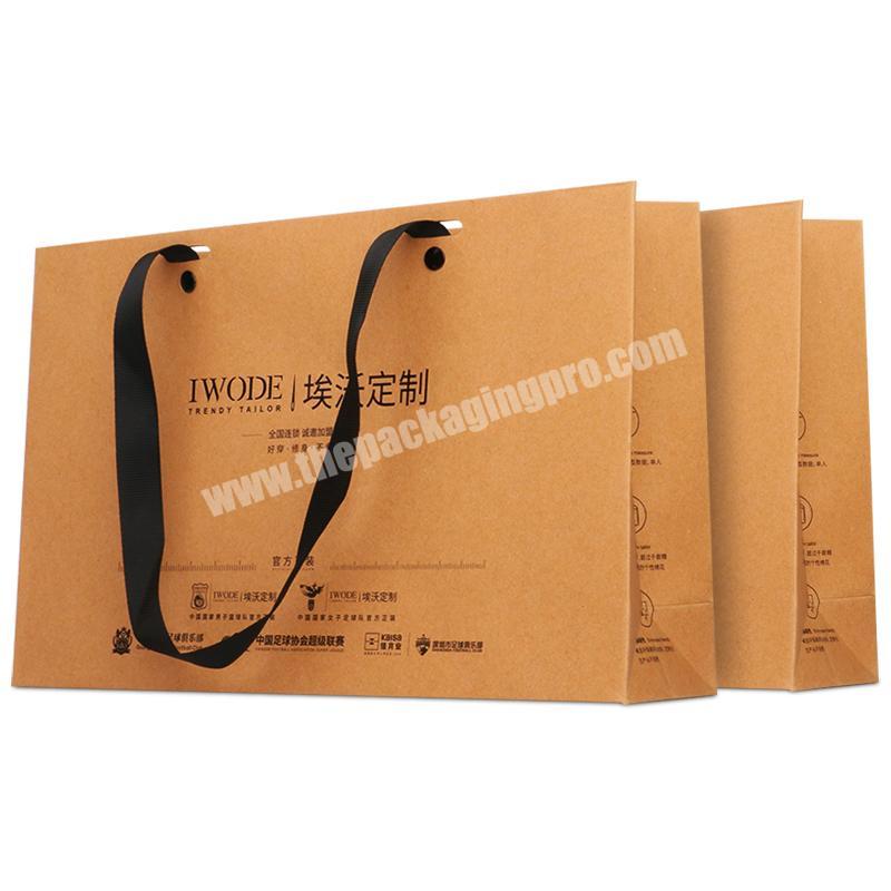 Custom order recyclable feature luxury paper shopping bag