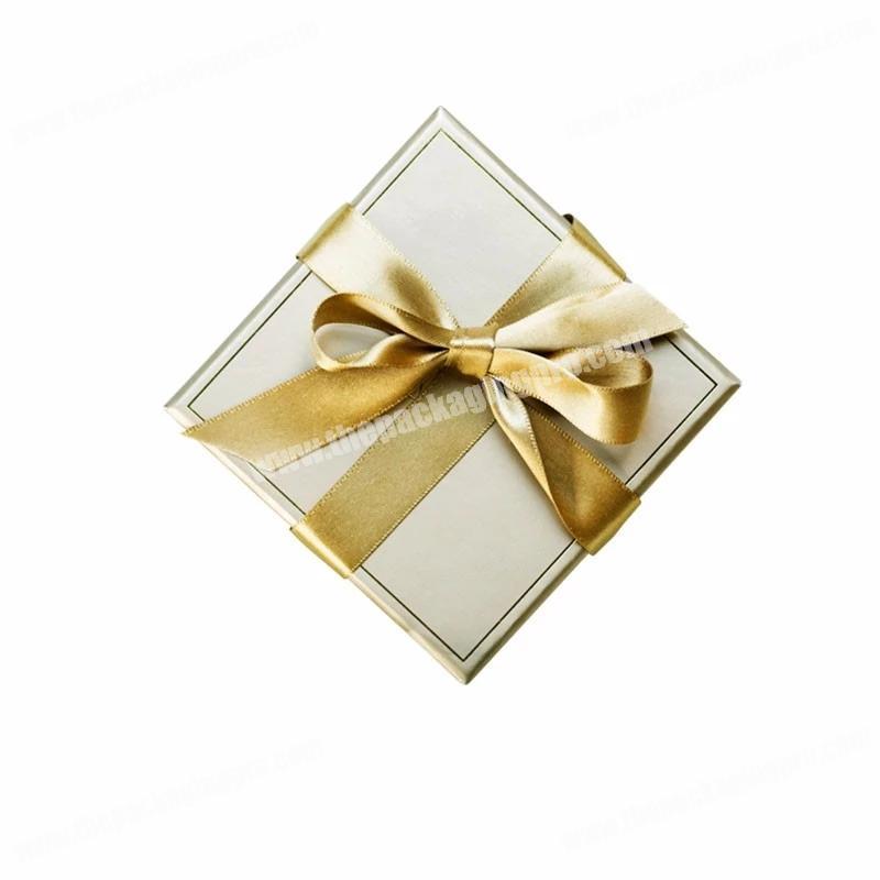 Custom Own Design High End Rigid Paper Gift Packaging Lid-off Jewellery Box