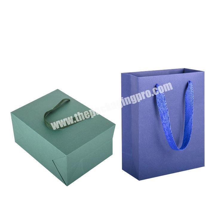 Custom package use recyclable color paper shopping bag