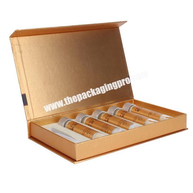custom packaging box with gold color for products packing