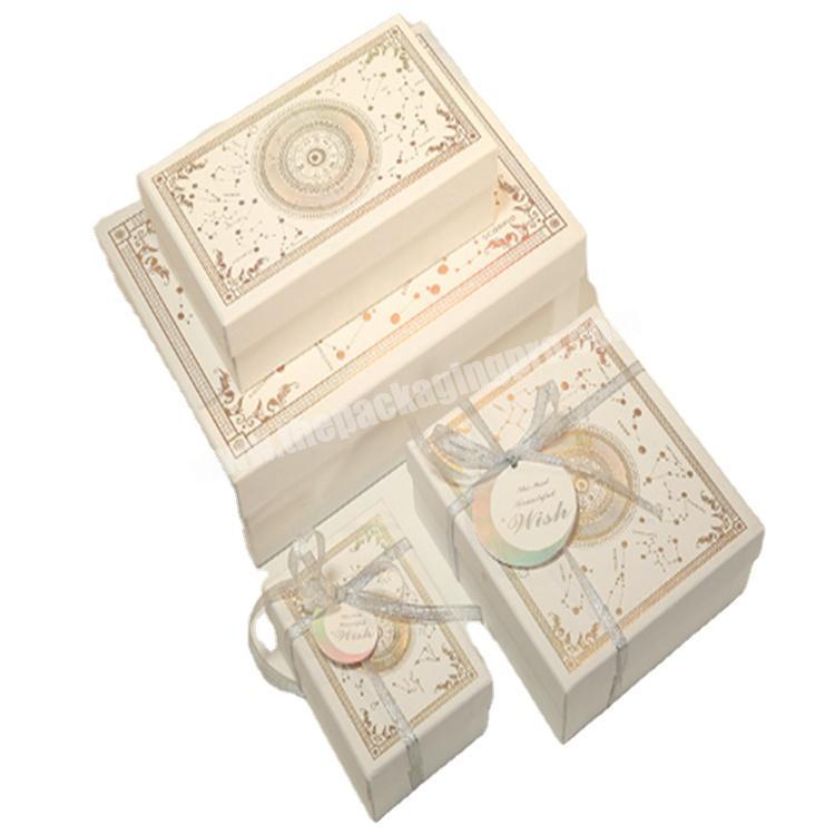 custom packaging cardboard box with lid gift set sizes gift boxes