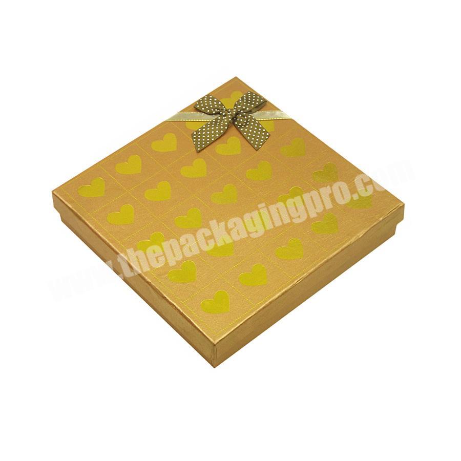 Custom Packaging Cardboard hot Stamping Gold Gift Box