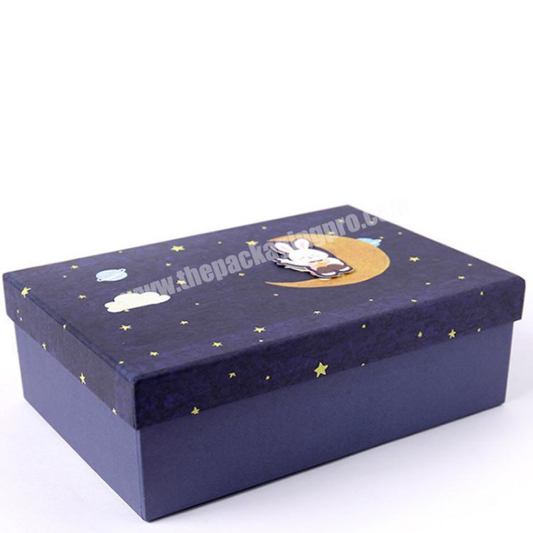 custom packaging cardboard luxury gift box logo printed paper shoe storage