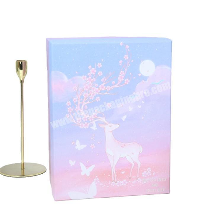 custom packaging cardboard paper box with lid for perfume cosmetic gift boxes