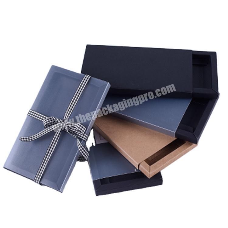 custom packaging kraft window drawer box gift box