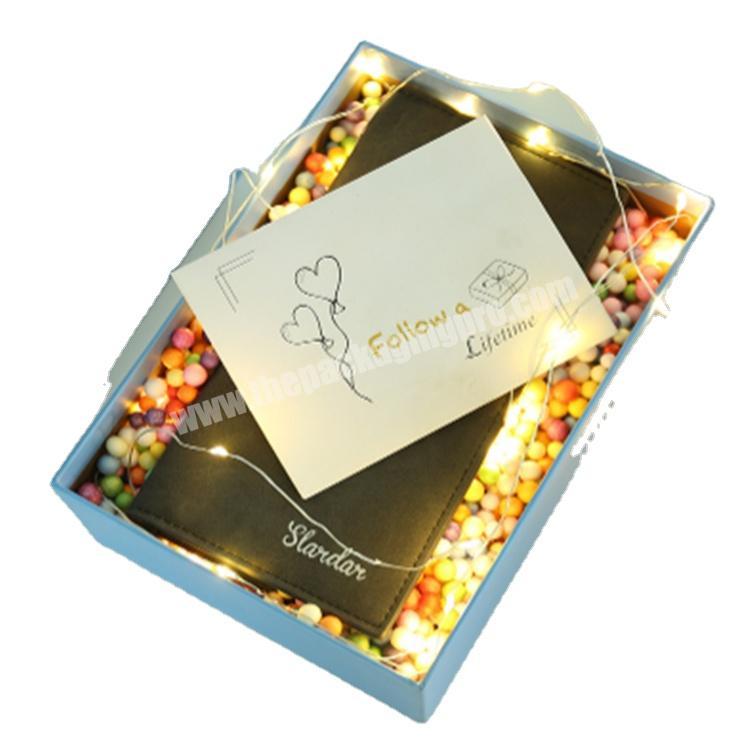 custom packaging lash cardboard distribution box with lid gift boxes