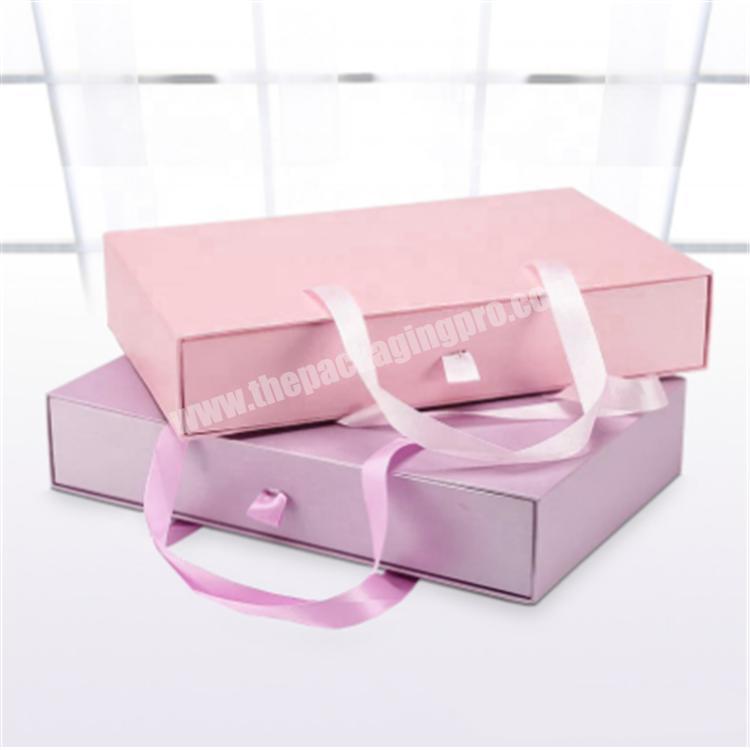 custom packaging push drawer type stackable shoe box case gift box