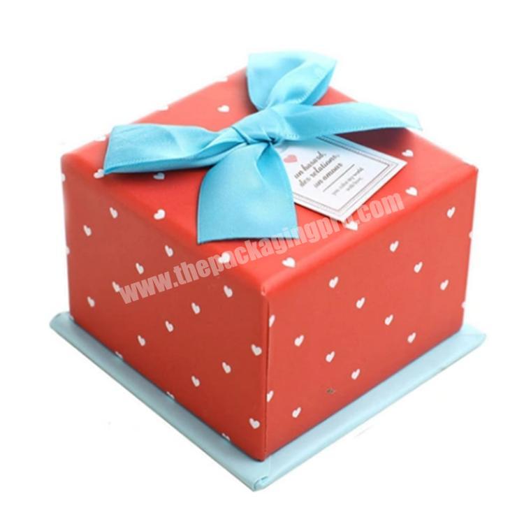 custom packaging small round gift box with lid gift box