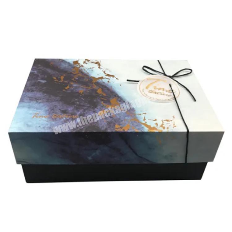 custom packaging white cardboard box with transparent lid gift box