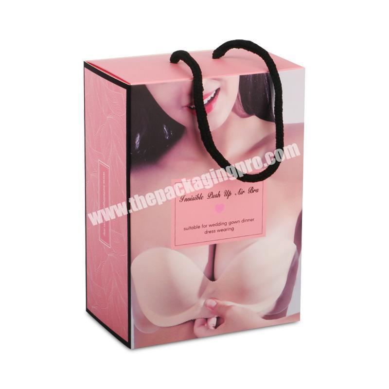 Custom Packing Apparel Garment Clothes Bra t-shirt Packaging Clothing Underwear packaging box lid and base style