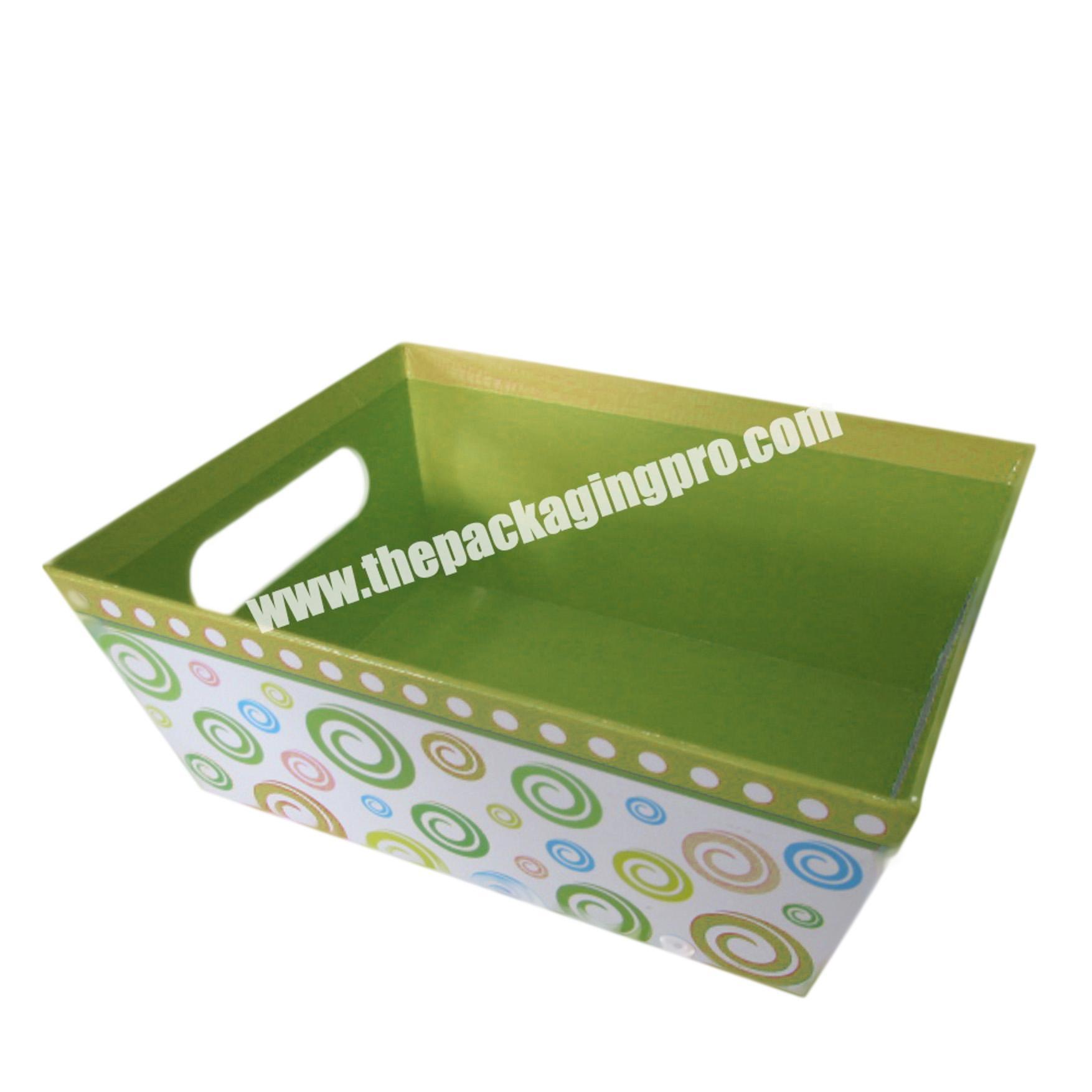 Custom paper basket tray basket box shape gift box