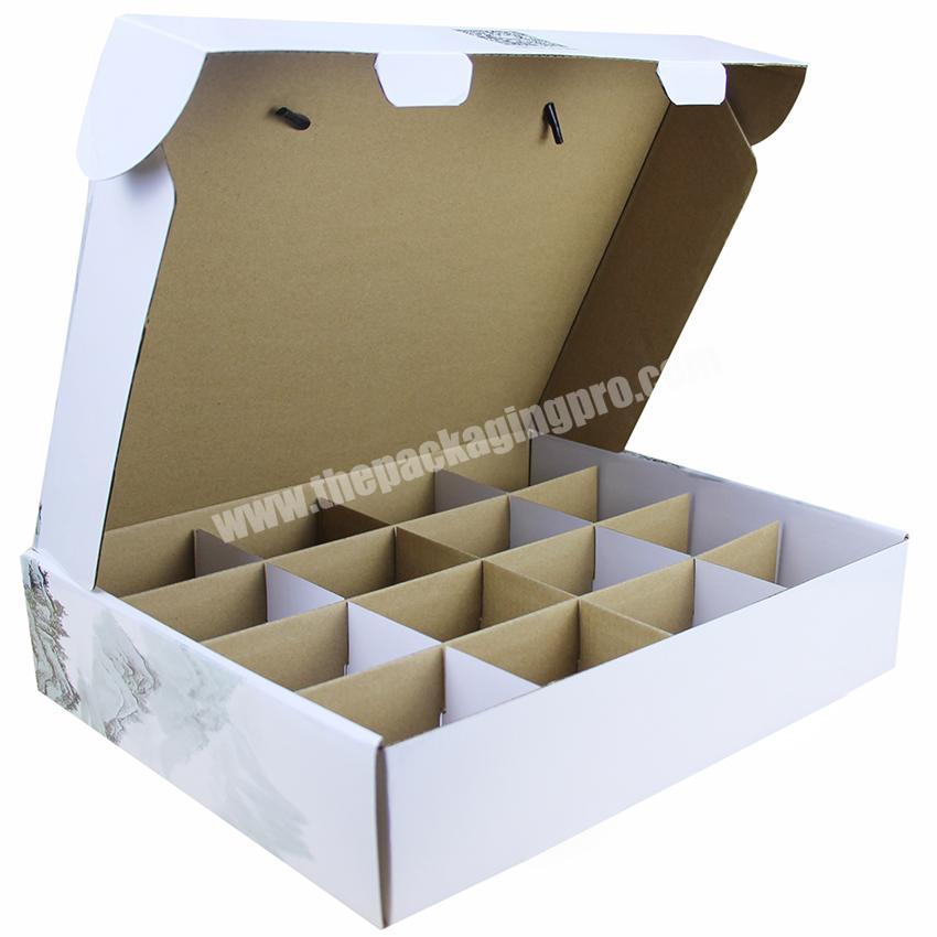 Custom Paper Black Matte Corrugated Carton Boxes With Plastic Handle