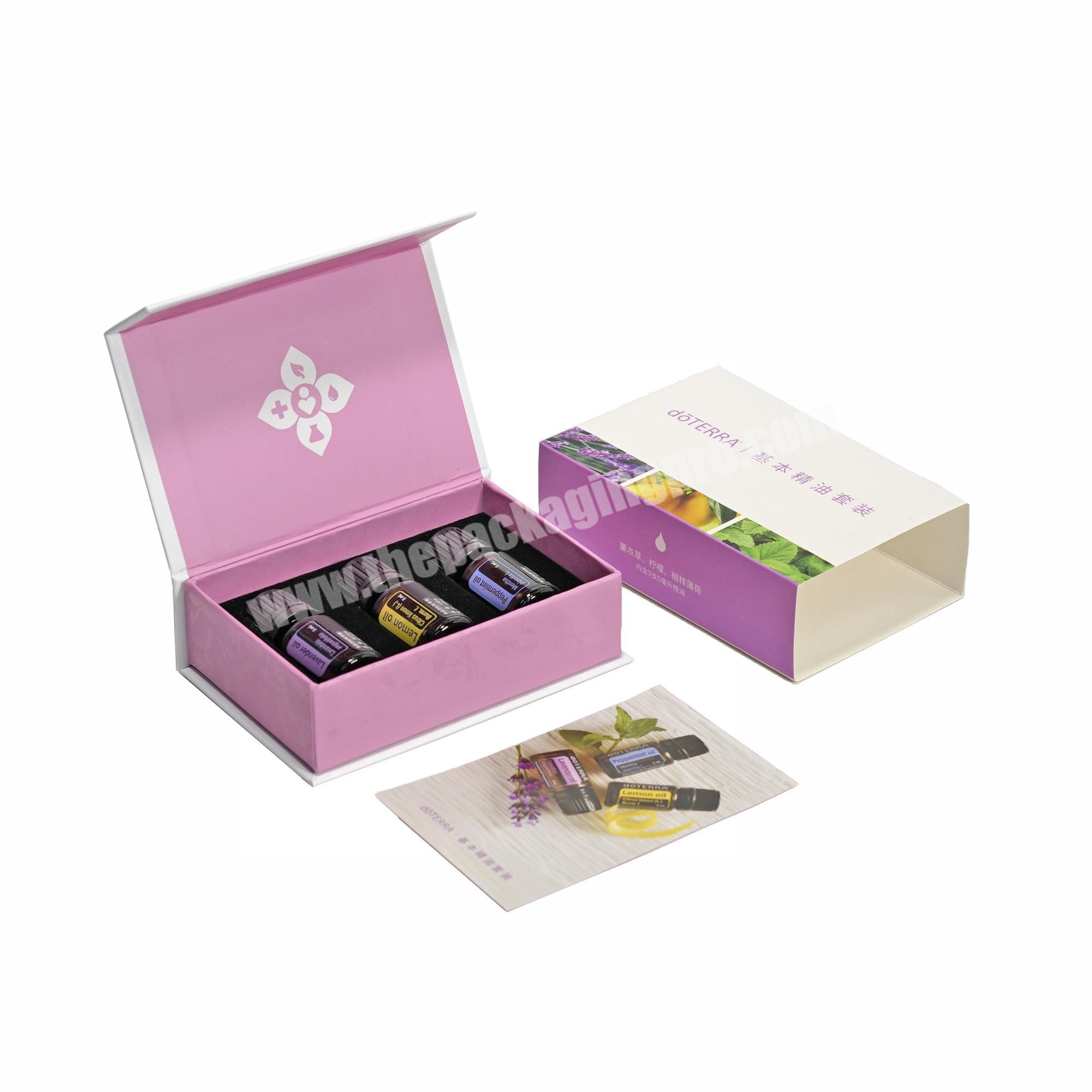 custom paper box for essential oil gift boxes with essential oil packaging bag