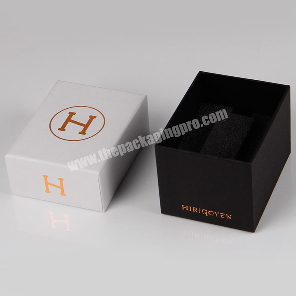 Custom paper box packaging cardboard watch box with foam insert
