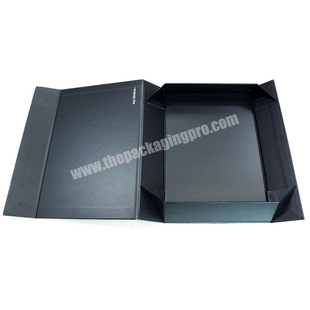 Custom paper cardboard apparel packaging gift box for clothing packaging