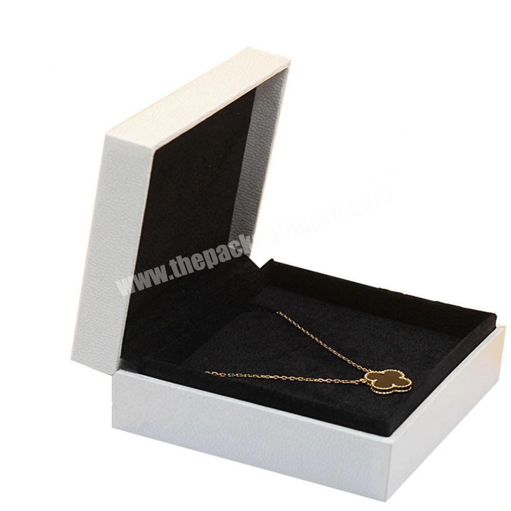 Custom Paper Cardboard Jewelry Ring Necklace Set Display Packaging Box With Inserts With Custom Logo Printed
