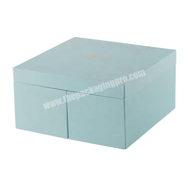 custom paper cardboard sheets Biscuit moon cakes boxes with logo cake foldable Packaging paper box