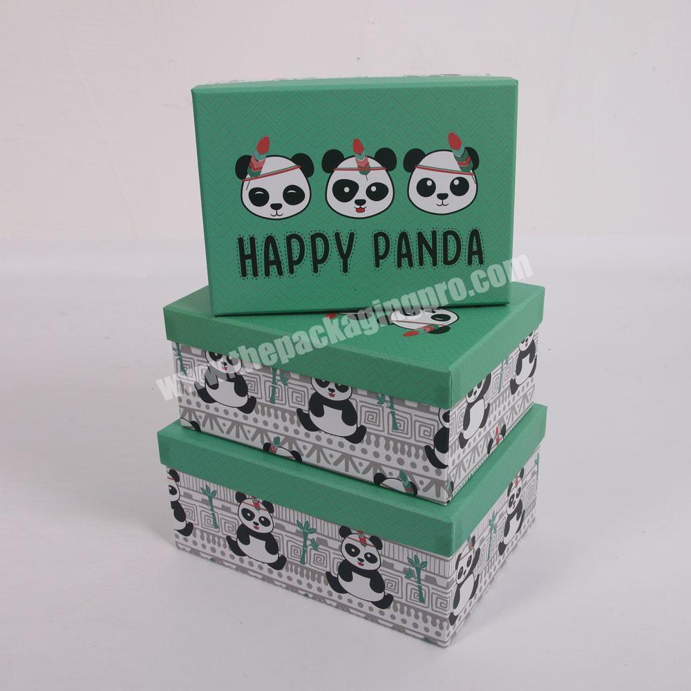 Custom Paper Craft Boxes Rectangle Shape 3PCS Set